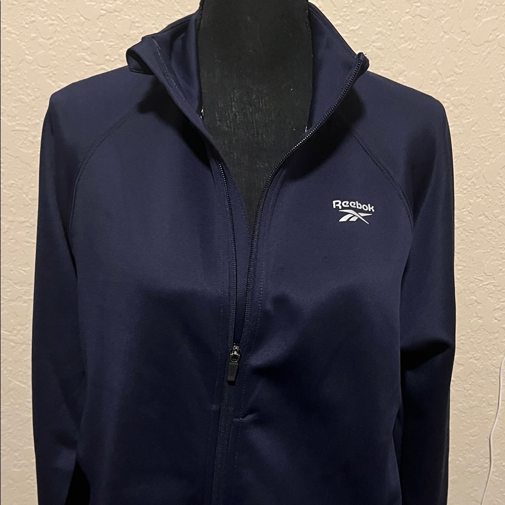 Reebok Women's Dark Blue Track Jacket - Picture 3 of 7